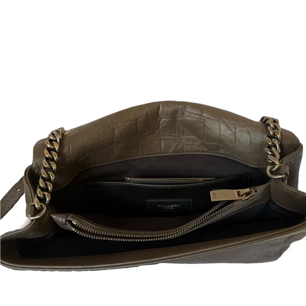 Saint Laurent Medium Monogram West Hollywood Bag - Grey - Picture 8 of 9